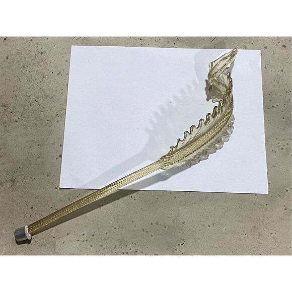 Murano Glass Chandelier 15.5” Arm Leaf  Replacement Part - Picture 1 of 4